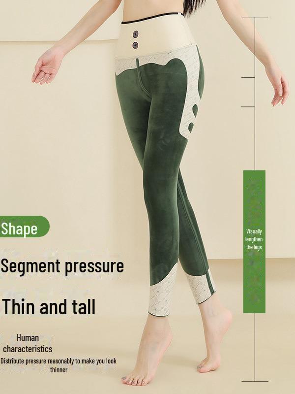 High-Waist Velvet-Lined Barbie Pants for Autumn/Winter – Hip-Lifting, Warm 600g Shark Pants