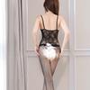 Sexy Underwear Sexy Women's Uniform Suspenders Hollow Perspective Temptation Open Crotch One-piece Socks Free New Women