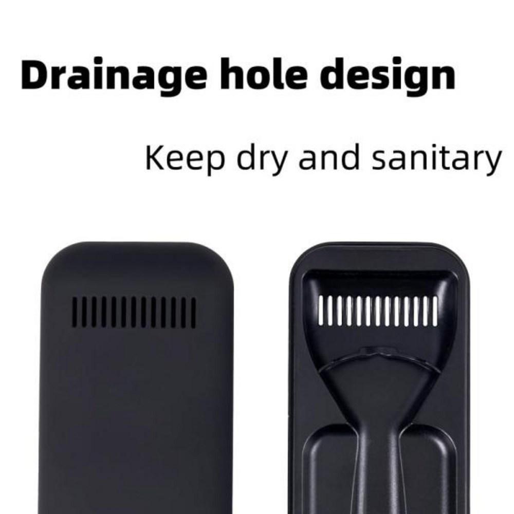 PULYRE Razor Case Portable Plastic Manual Box Gillette Waterproof Gray Black Travel Case 1PC, 2) Gray-Black