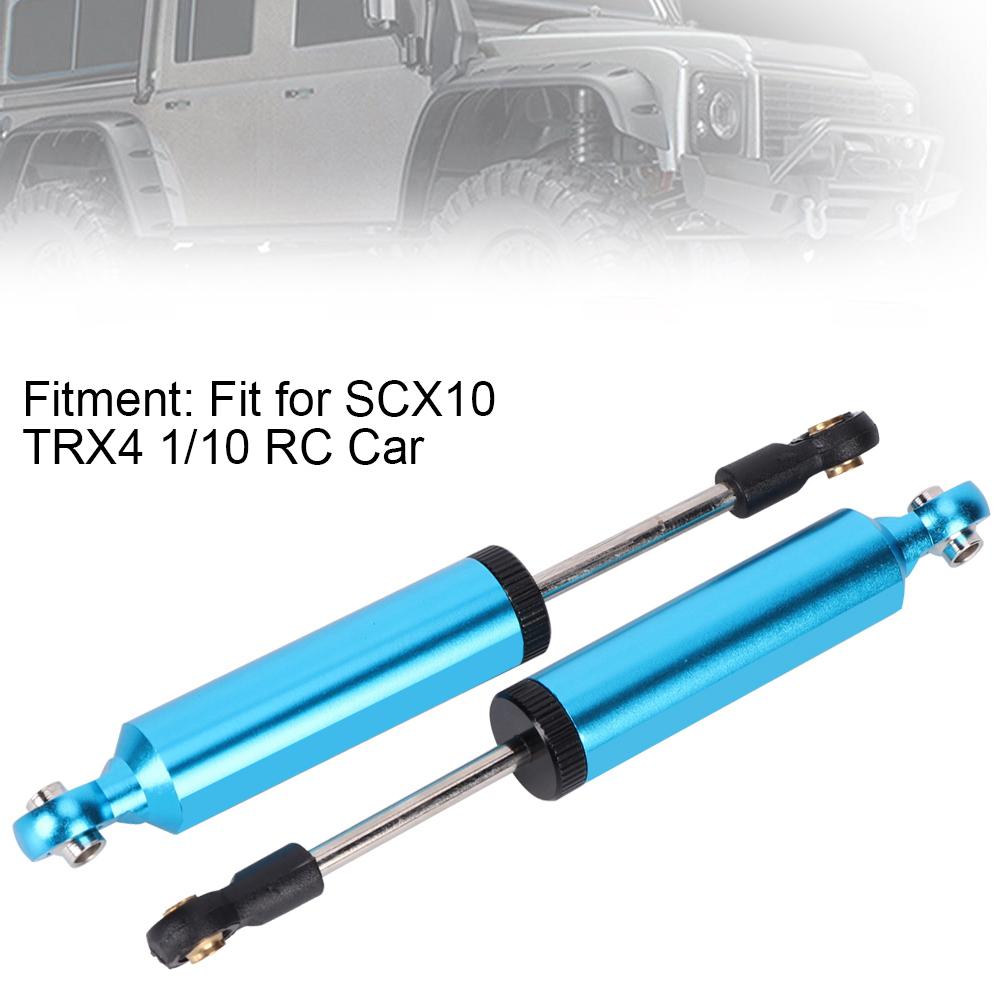 2pcs Aluminum Alloy Shock Struts Damper Fit for SCX10 TRX4 1 10 RC Car AccessoryBlue