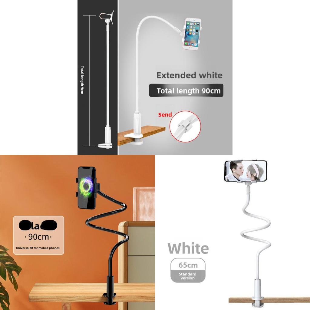 Universal Phone And Tablet Lazy Stand With Clamp Mount For Bedside And Desk Use