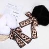 Thick Fanshion Neck Warmer Neck Scarves Wrap Collar Scarf Faux Fur Plush Leopard Ribbons
