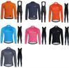 Eine Vielfalt an RAPHA Herbst- und Winter-Langarm-Fleece-Fahrradbekleidung für Herren und Damen, Rennrad-Sportbekleidungsset