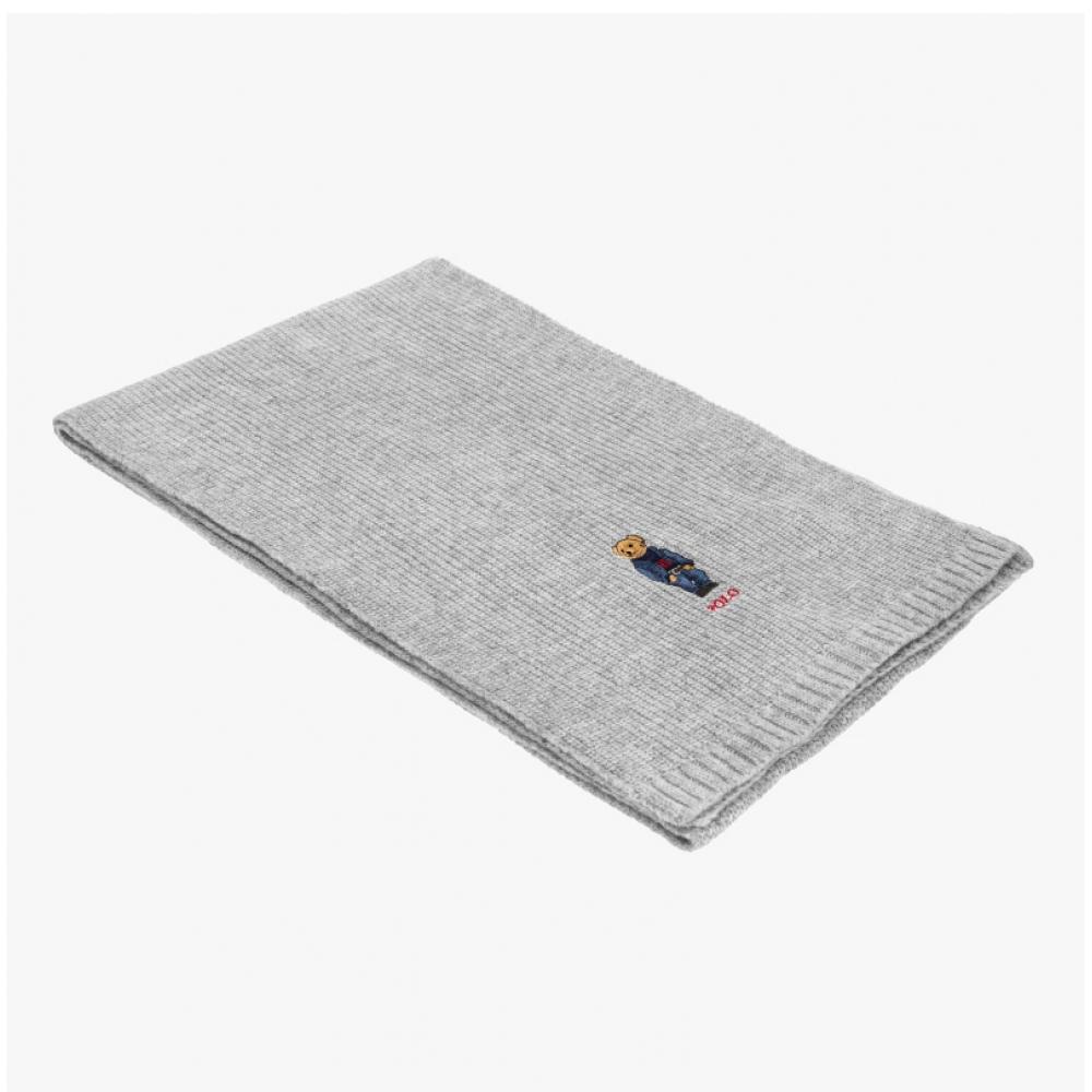 Polo Ralph Lauren Pc1269 032 Solid Denim Bear Knit Muffler