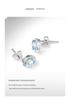 Natural Aquamarine Stud Earrings - S925 Sterling Silver, Blue Crystal, Versatile Ins Style, High-End Women’s Summer Accessories.