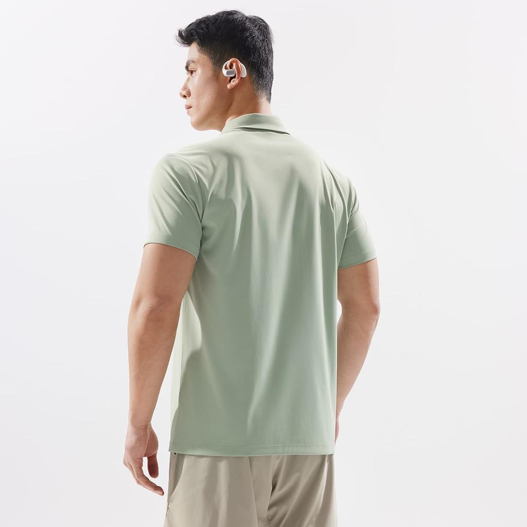 Li Ning Fitness Serie Polohemd Herren Erbsengrün APLV047-9