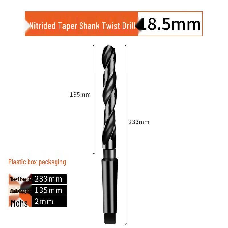 FURONGHUA High-Speed Steel Taper Shank Twist Drill Bit