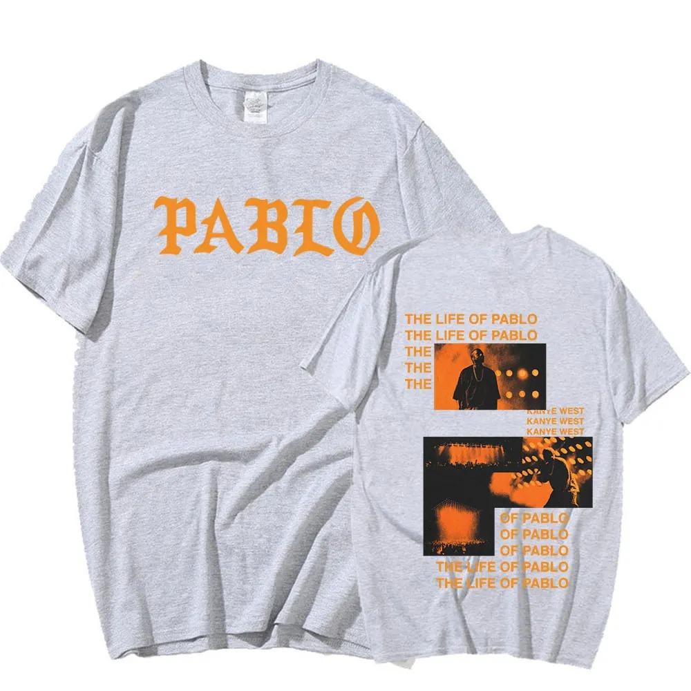 

2024 Kanye West Graphics Print T-Shirt THE LIFE OF PABLO T-Shirt Літня унісекс жіноча мода в стилі хіп-хоп, великі футболки з короткими рукавами унісекс 4XL