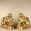 Brass Fortune Bowl Copper Wealth Pixiu Money Pi Xiu Shop Office Home Decoration Ornament