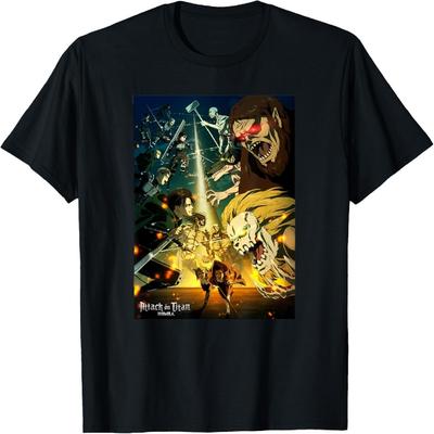 Attack On Titan Season 4 Final Season Poster Anime T-Shirt