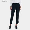 PORTS Women's Spring/Summer Layered Slit Skinny Pants
