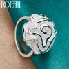 Ring met roos van 925 sterling zilver, een charmant en modieus sieraad voor bruiloften.