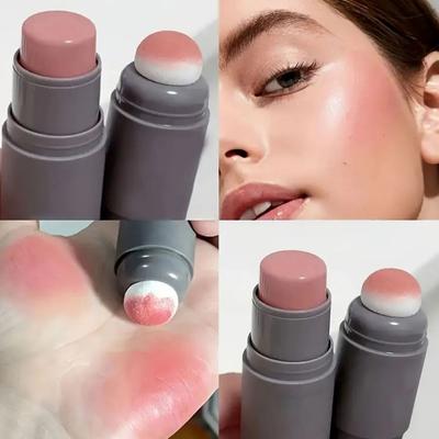 Doppelseitiger Rougestift, wasserdicht, aufhellend, Gesichtskonturierung, Schattenrouge, langanhaltende Tönung, koreanische Make-up-Kosmetik
