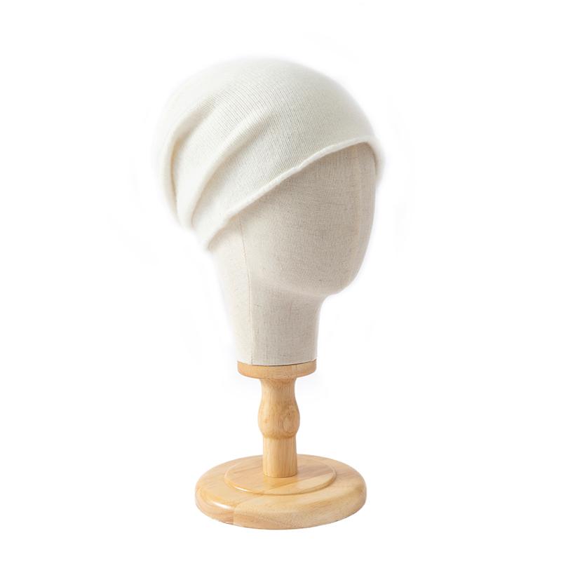 100% High Quality Wool Warm Plush Unisex Knitted Hat with Customizable Embroidery Logo for Autumn and Winter Travel