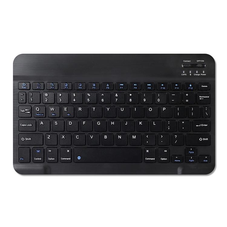 Wireless Bluetooth Keyboard with Colorful Backlight for Mobile Phones and Tablets, Compatible with 7-10 Inch Devices, Luminous Russian Layout