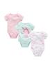 2025 Korean Style Summer Baby Girl Bodysuit Set - 3-Piece Newborn Rompers