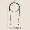 Lightweight Colored Glass Glasses Chain Vintage Handmade Beads Glasses Hanging Rope Adjustable Anti Loss Mask Chain Men Women