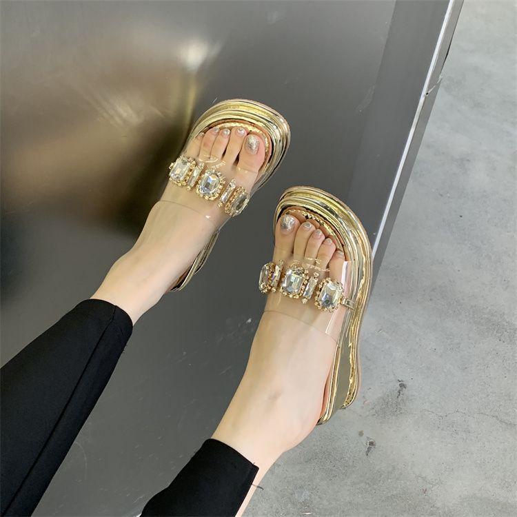 Fashion Fashion Versatile Women's Shoes Summer New Round Toe Slippers Simple and Comfor Flat Shoes Lightwe and Non Slip Women's Sandals