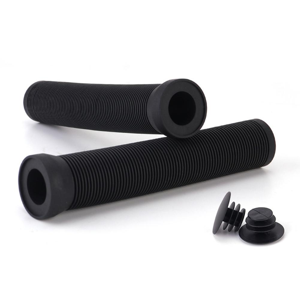 Scooter Grips Bike Grips Non-Slip Rubber Handlebar Cover For 22.2mm Handlebar Scooter Grips BMX Bike Bars 1 Pair black #1
