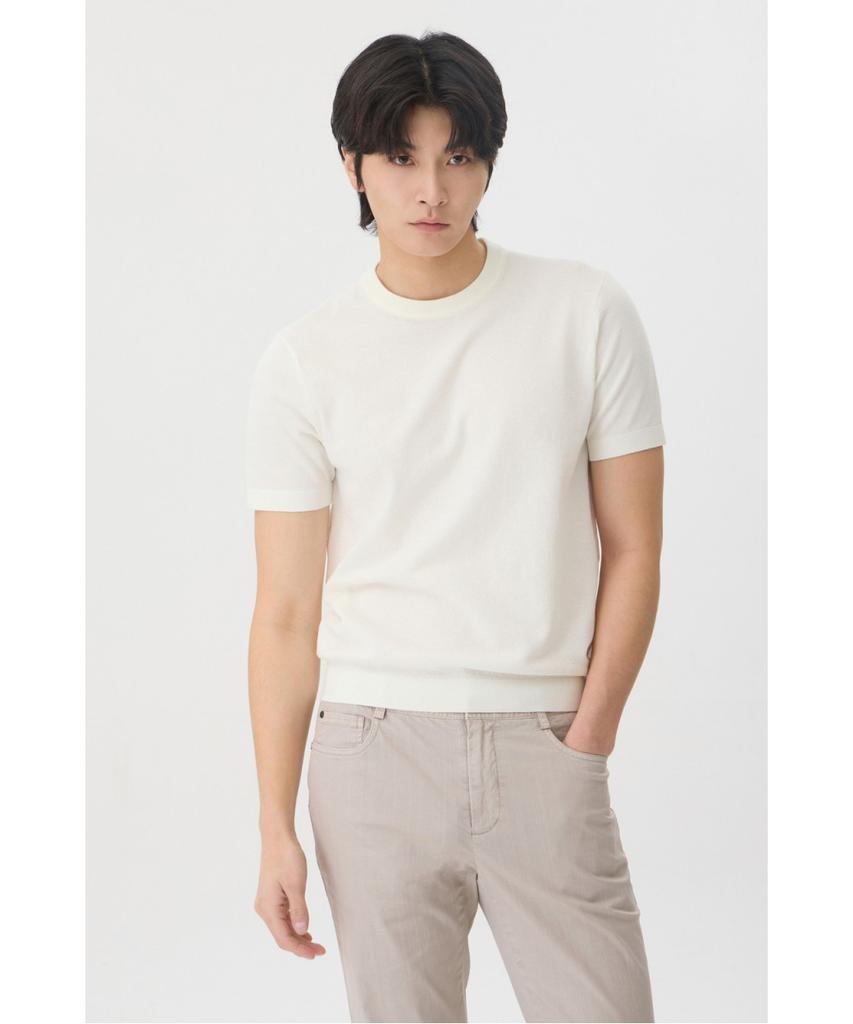 BRENTWOOD [Griffiths] Washable Round Neck Sweater Brwam26451Ivx