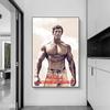 Bodybuilding-Muskel-Motivations-Poster, Wandkunst, Leinwanddruck, moderne Figuren, Fitness-Gemälde für Fitnessstudio, Schlafzimmer, Heimdekoration, Bilder