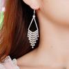 Pearl & Zircon Tassel Earrings
