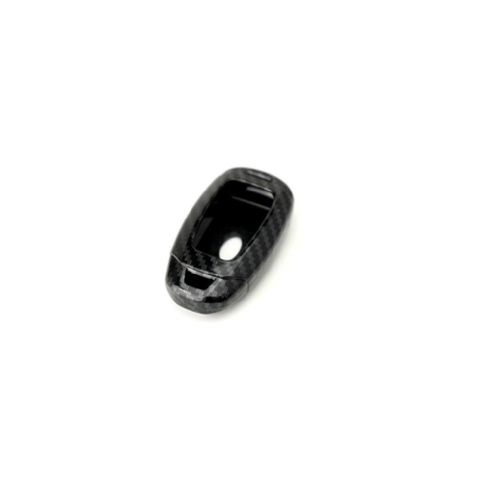 Black Carbon Fiber Hard Shell Key Fob Cover For Hyundai Kona Veloster Elantra GT