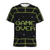 Retro Building Block 3D Printed T Shirt Men Jigsaw Puzzle Video Games Pattern T-Shirt Loose Street Short Sleeves Y2k Tee Shirts