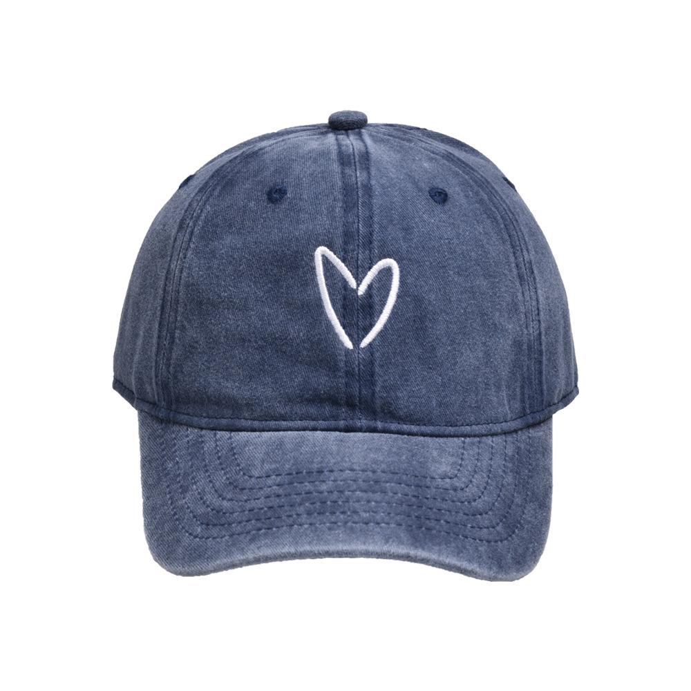Unisex Vintage Washed Baseball Cap Love Embroidered Sunscreen Dad Hat for Men & Women Outdoor Travel Summer Sunshade Cap