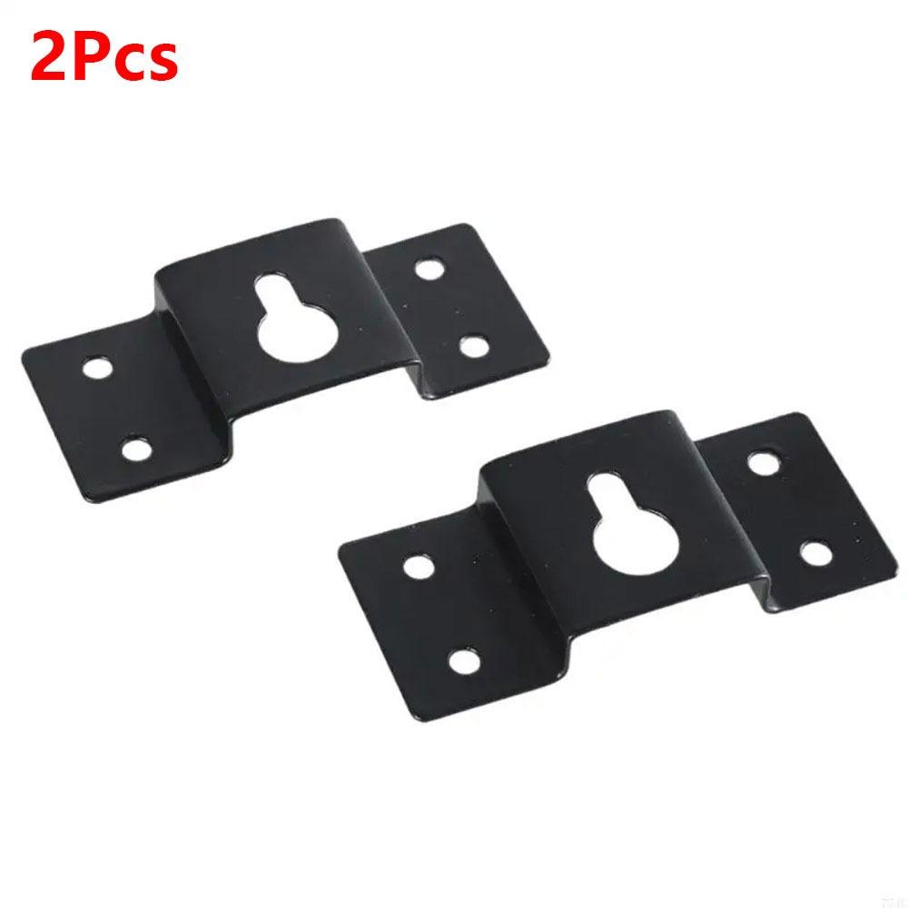 2Pcs Wall Mount Speaker Bracket Metal Universal Rear Hook Hanger Plate Connector Ceiling Stand Clamp