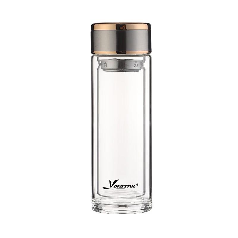 Youtuo ZHe Double-Wall Borosilicate Glass Travel Mug