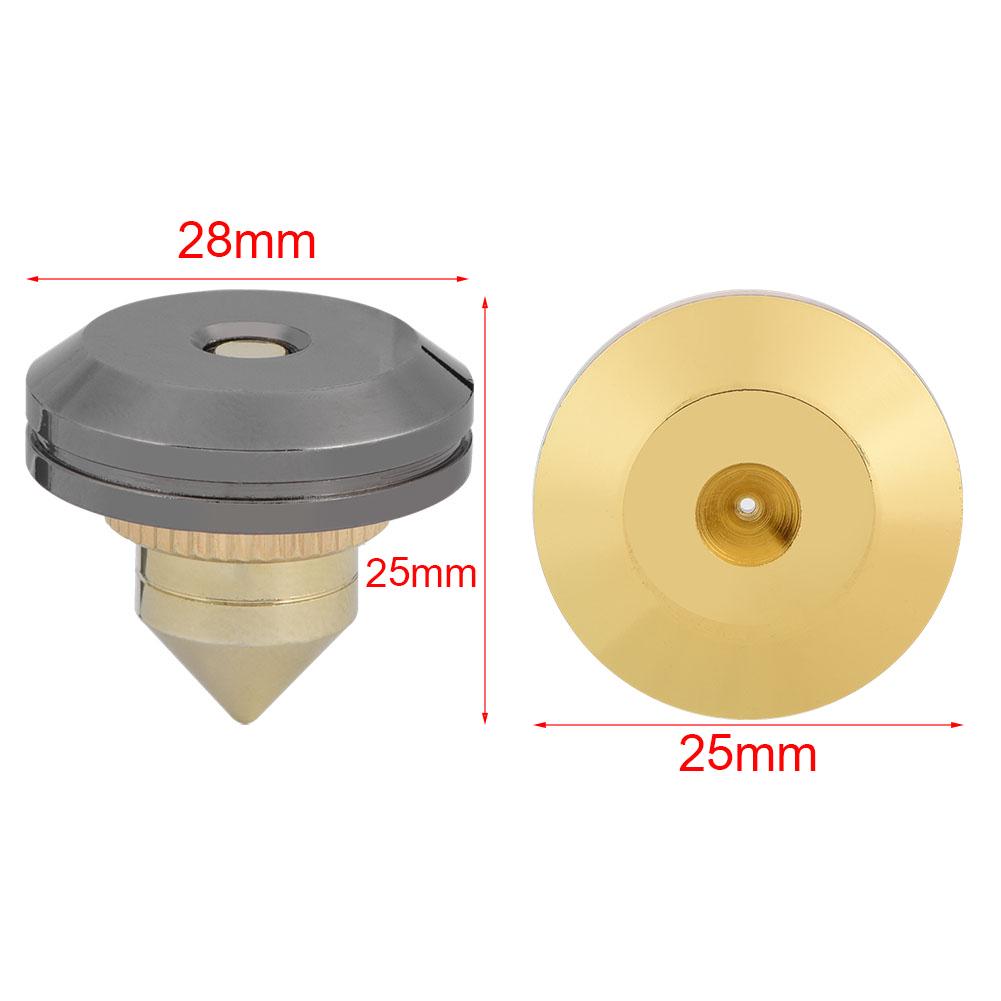 4 stk Høyttalerisolering Spikes Stativ Føtter HiFi-høyttaler AMP CD-kjeglebaseputer 28x25mm