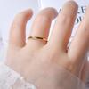 Cbtb Silver S925 Simple Fashion Wedding Ring Plated with Gold Birthday Anniversary Couple Luxury Jewelry