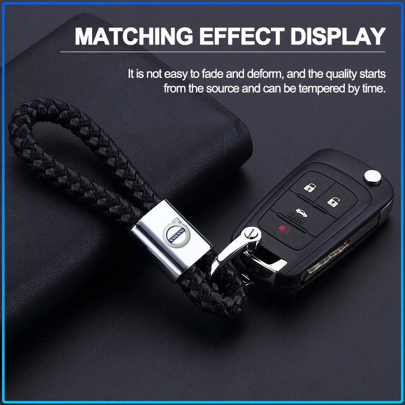 Car Key Chain Key Ring Key Lanyard Car Emblem Accessories For Volvo XC60 XC90 S60 S80 S40 V40 V60 V70 V50 XC70