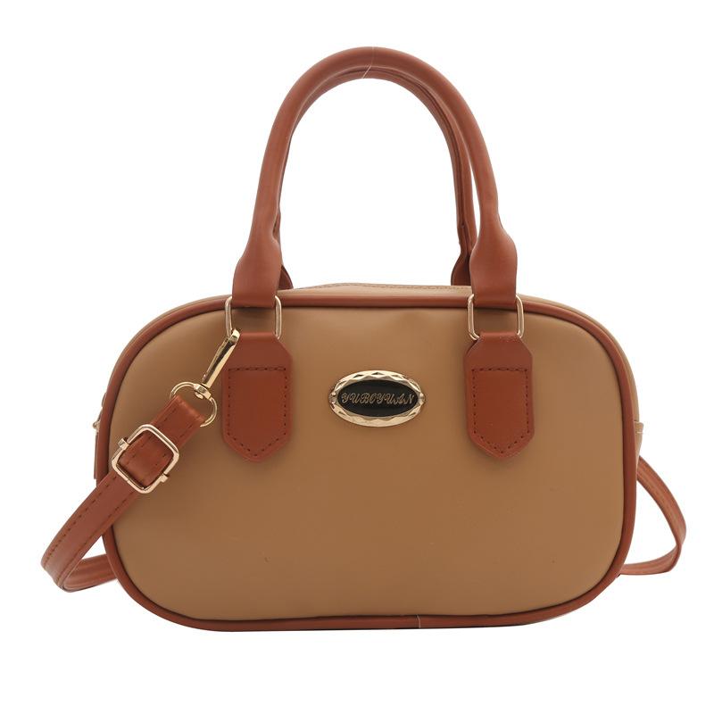 

Нова сумка жіноча сумка Бостон корейська версія модна з нішею м яка текстура шкіри сумка через плече сумка під пахвами хакі