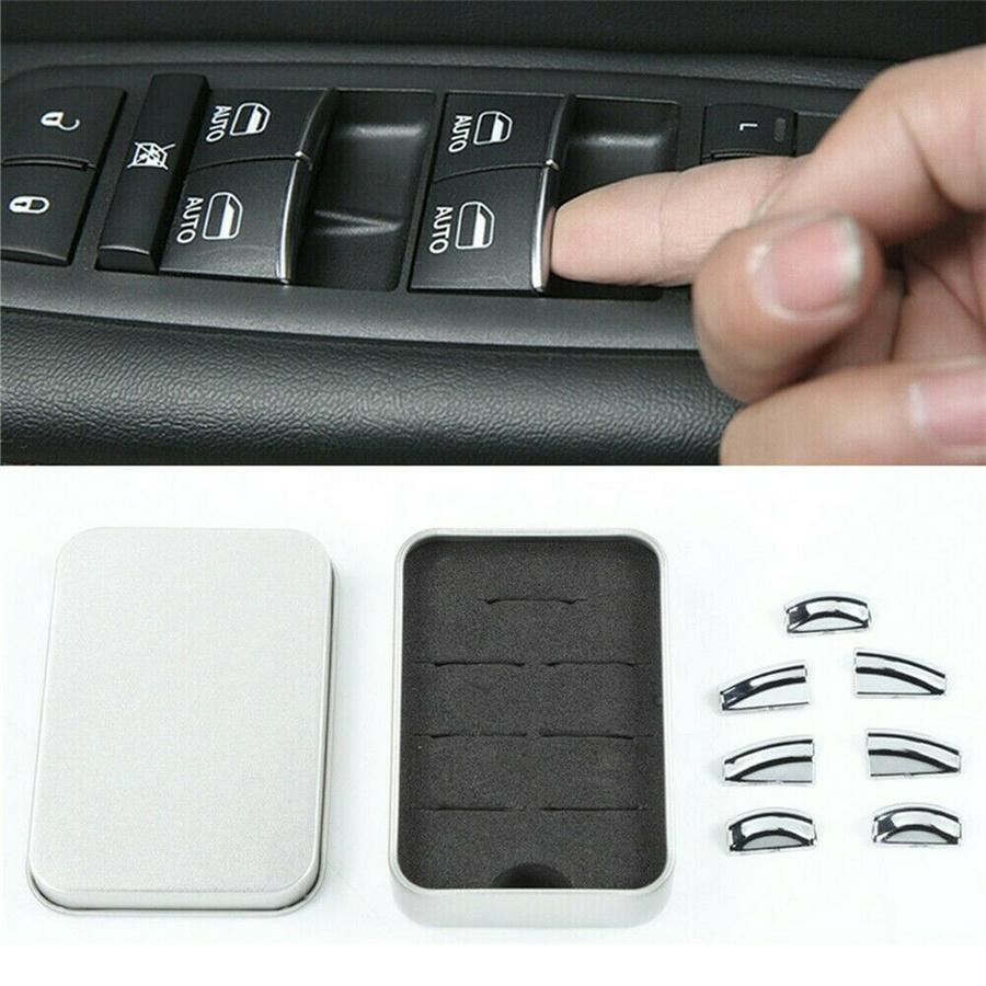 Auto Fenster Hauptschalter Knopf Abdeckung Zierleiste Passend Für Jeep Grand Cherokee 2011-2021