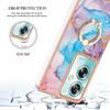 For Oppo A79 5G/A2 5G Case with Ring Kickstand IMD Marble Pattern TPU Back Cover