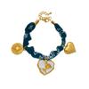 Set di Ciondoli Artistici Retro Etnici Placcati Oro Cuore Fiore Bussola