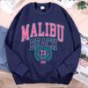 Malibu Beach Usa 73 Hoodie Men Women Loose Sweatshirt Creativity O-Neck Hoodies Street Fashion Oversize Hoody Couple Sportswear