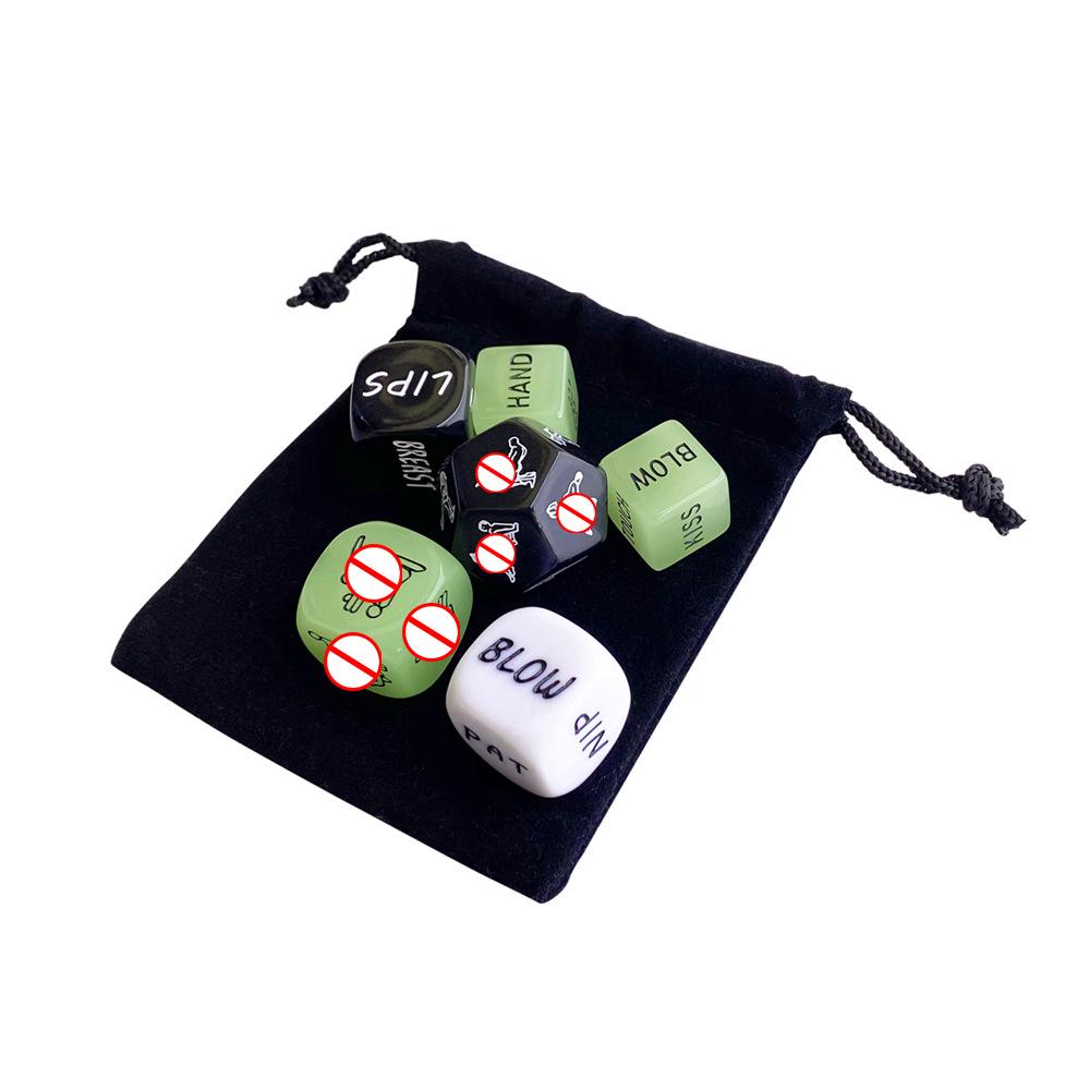 6-in-1 Adult Party Dice Set: Posture Action Game Shaker