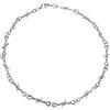 Yolev Barbed Wire Necklace and Bracelet Set Punk Thorns Barbed Wire Choker Silver Metal Grunge Jewelry Barb Wire Necklace Hiphop Rock Goth Chain for