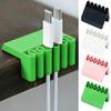 3D Printed Multi-Slot Cable Holder Desktop Cord Organizer Cord Clip with Wave-Shaped Slots