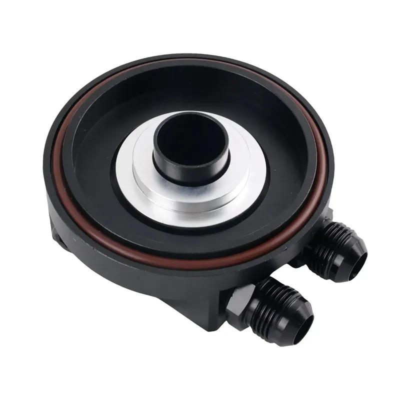 Easy Install Oil Filter Cap With Oil Cooler Fittings for BMW M50 S50 S52 S54 E36 E46 Aluminum Replacement 11421711075