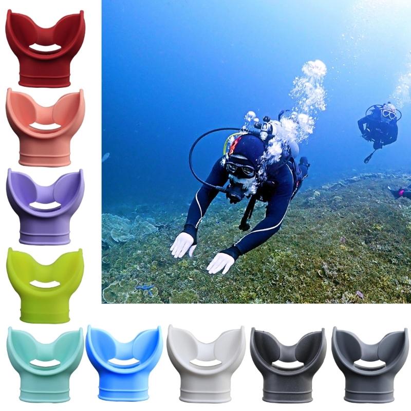Silikonowy ustnik do nurkowania Zamienny ustnik do fajki snorkelowej regulatora do nurkowania Podwodne akcesoria do oddychania