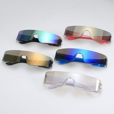 One-Piece Cyberpunk Sports Glasses, Large-Frame Sunglasses, Outdoor Sports Cycling Glasses