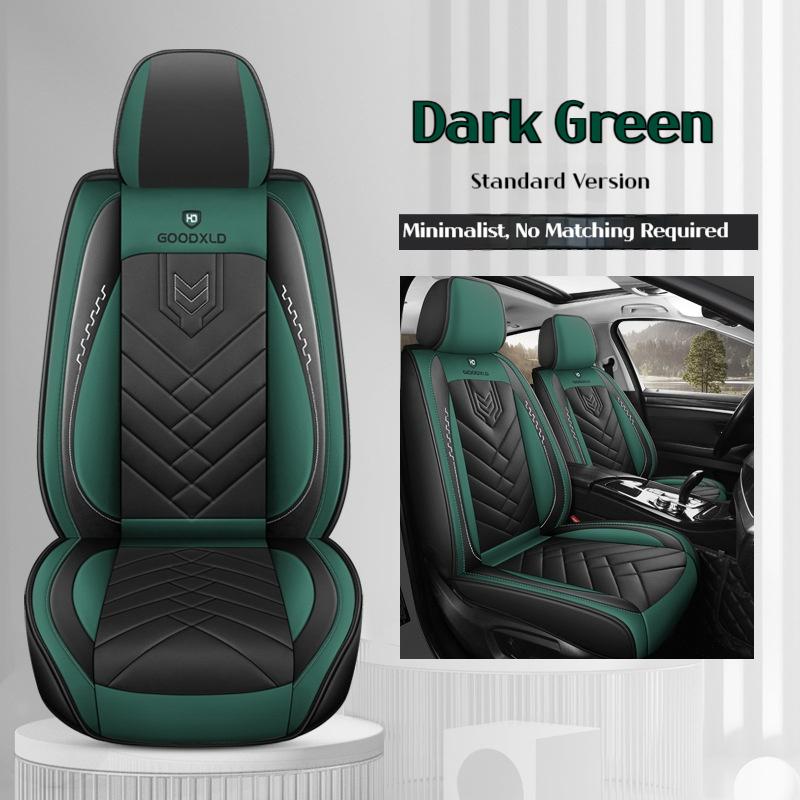 

Чехол на сиденье автомобиля Чехол на переднее сиденье Защитник сиденья Чехлы на сиденья для автомобиля Дышащая ПУ кожа Чехлы на сиденья автомобиля Подходят для большинства транспортных средств 1PC темно-зеленого