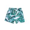 Boys' Fashion Print Square Leg Swim Trunks for Toddlers and Kids