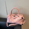 Vintage Tote Bag, New Fashionable Frosted Shoulder Bag, Large Capacity Commuting Crossbody Bag