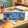 Disney Stitch Pencil Case, Large-capacity Creative Pencil Case, PVC Material, Fashionable Anime Style