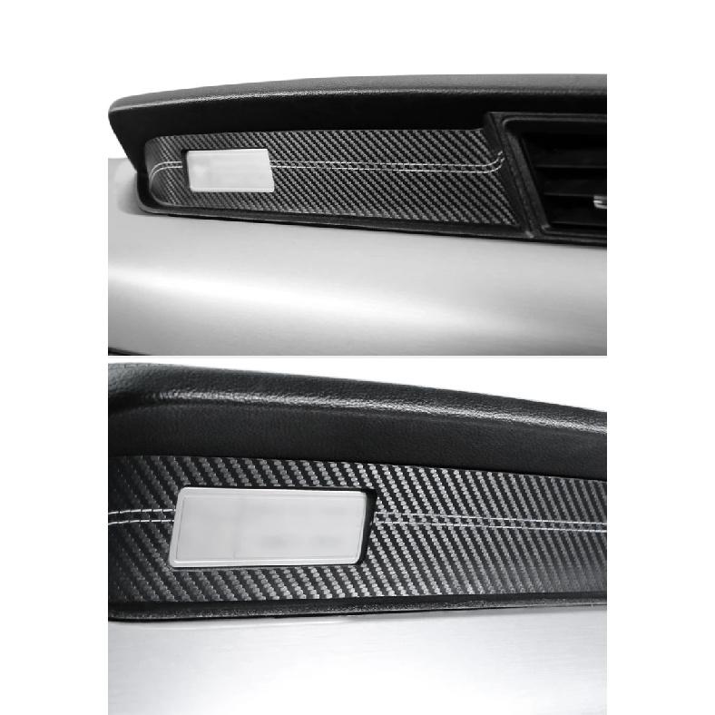 For Ford Mustang 2015-2023 Made of Alcantara Co-pilot Dashboard Panel Instrument Trim Sticker Car Interior Tuning Accessories